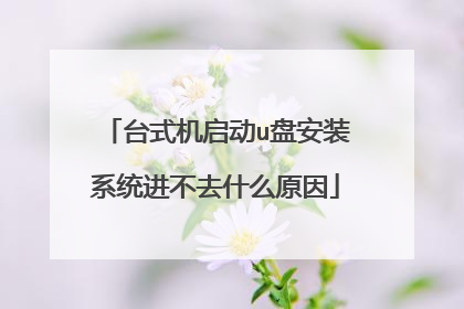台式机启动u盘安装系统进不去什么原因