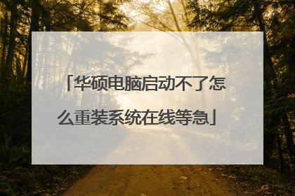 华硕电脑启动不了怎么重装系统在线等急