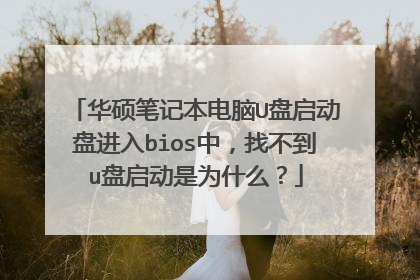 华硕笔记本电脑U盘启动盘进入bios中,找不到u盘启动是为什么?