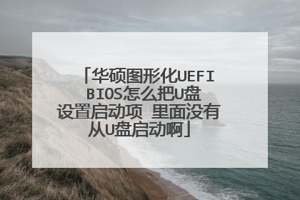 华硕图形化UEFI BIOS怎么把U盘设置启动项 里面没有从U盘启动啊