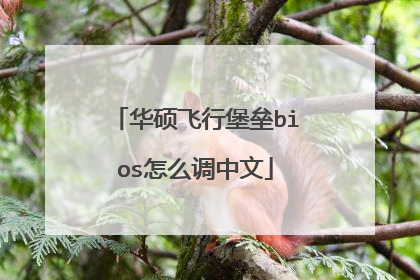 华硕飞行堡垒bios怎么调中文