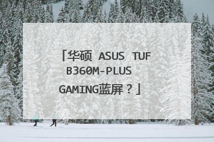 华硕 ASUS TUF B360M-PLUS GAMING蓝屏？