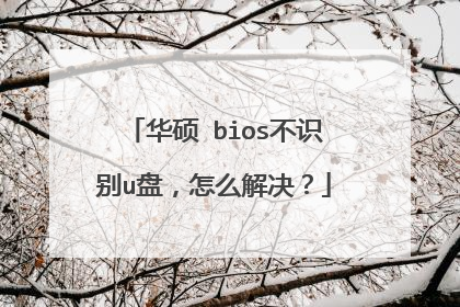 华硕 bios不识别u盘，怎么解决？