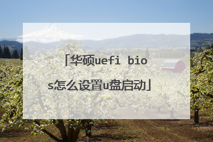 华硕uefi bios怎么设置u盘启动