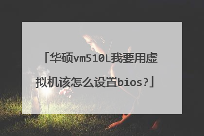 华硕vm510L我要用虚拟机该怎么设置bios?