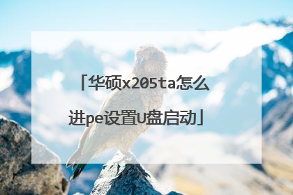华硕x205ta怎么进pe设置U盘启动