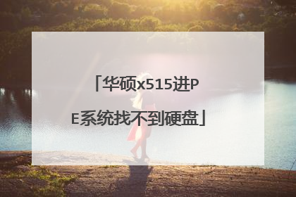 华硕x515进PE系统找不到硬盘