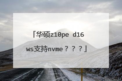 华硕z10pe d16 ws支持nvme???