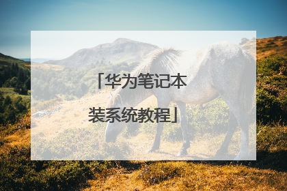 华为笔记本装系统教程