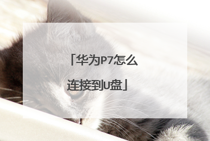 华为P7怎么连接到U盘