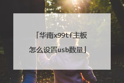 华南x99tf主板怎么设置usb数量