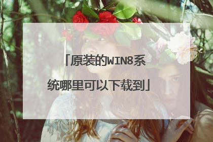 原装的WIN8系统哪里可以下载到