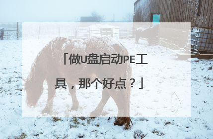 做U盘启动PE工具，那个好点？