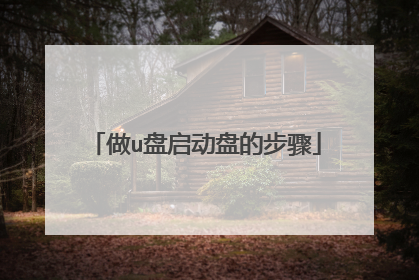 做u盘启动盘的步骤