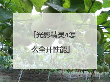 光影精灵4怎么全开性能