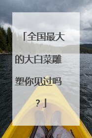 全国最大的大白菜雕塑你见过吗？