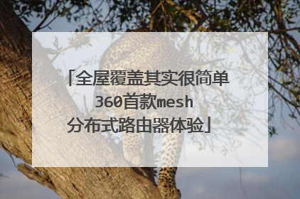 全屋覆盖其实很简单 360首款mesh分布式路由器体验