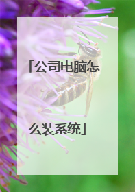 公司电脑怎么装系统