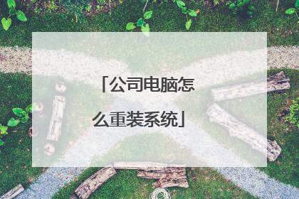 公司电脑怎么重装系统