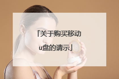 关于购买移动u盘的请示