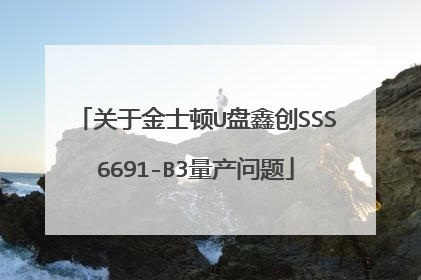 关于金士顿U盘鑫创SSS6691-B3量产问题