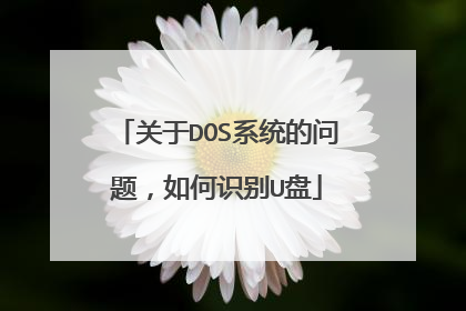 关于DOS系统的问题,如何识别U盘