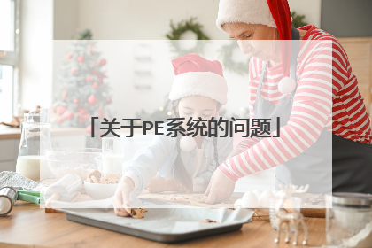 关于PE系统的问题