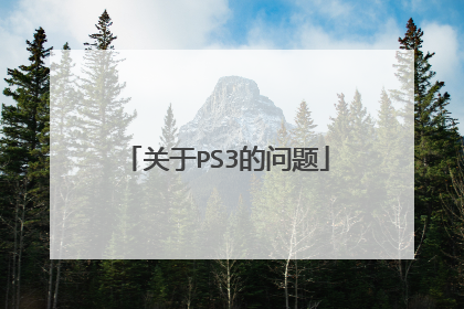 关于PS3的问题