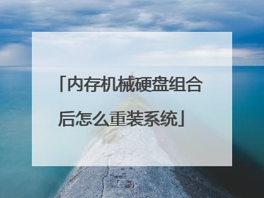 内存机械硬盘组合后怎么重装系统