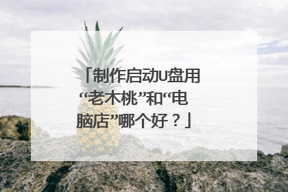 制作启动U盘用“老木桃”和“电脑店”哪个好？