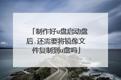 制作好u盘启动盘后.还需要将镜像文件复制到u盘吗
