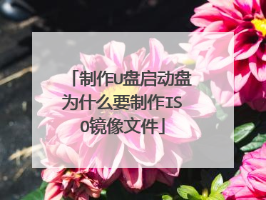 制作U盘启动盘为什么要制作ISO镜像文件