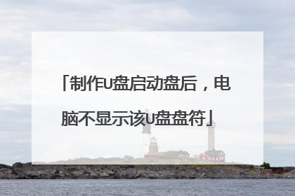 制作U盘启动盘后，电脑不显示该U盘盘符