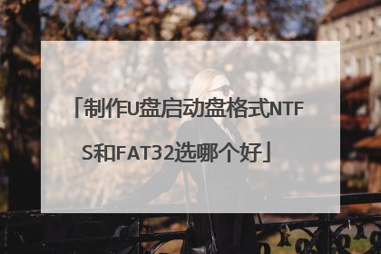 制作U盘启动盘格式NTFS和FAT32选哪个好