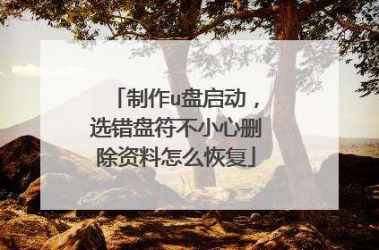制作u盘启动,选错盘符不小心删除资料怎么恢复