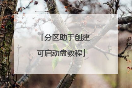 分区助手创建可启动盘教程