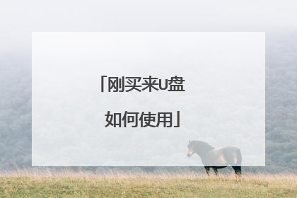 刚买来U盘 如何使用