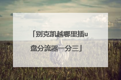 别克凯越哪里插u盘分流器一分三
