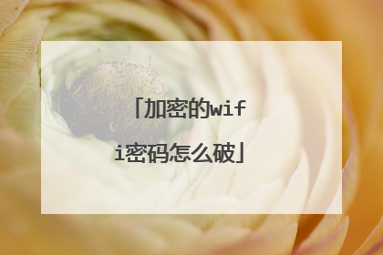 加密的wifi密码怎么破