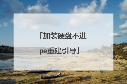 加装硬盘不进pe重建引导