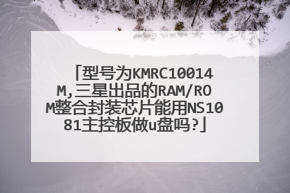 型号为KMRC10014M,三星出品的RAM/ROM整合封装芯片能用NS1081主控板做u盘吗?