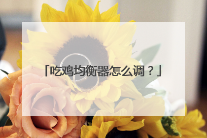 吃鸡均衡器怎么调?