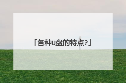 各种U盘的特点?