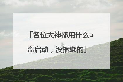 各位大神都用什么u盘启动,没捆绑的
