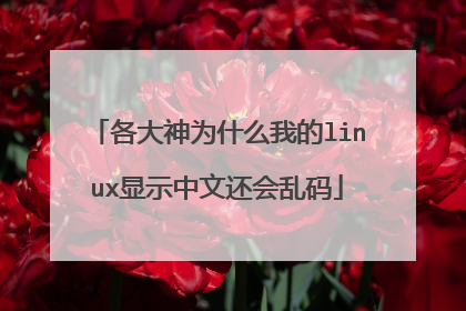 各大神为什么我的linux显示中文还会乱码