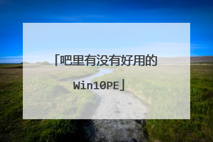 吧里有没有好用的Win10PE