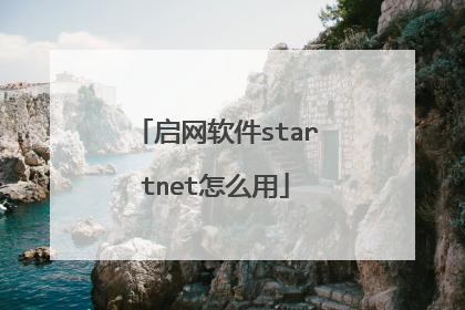 启网软件startnet怎么用