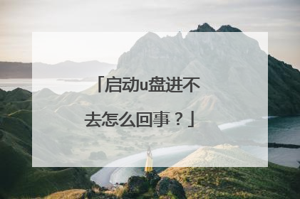 启动u盘进不去怎么回事？