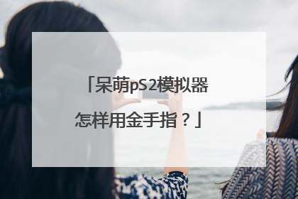 呆萌pS2模拟器怎样用金手指?