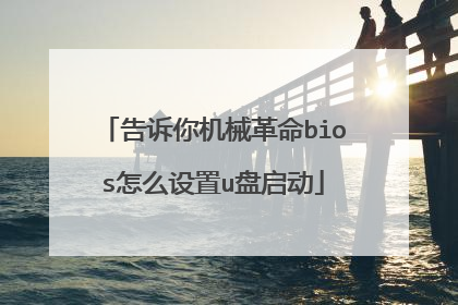 告诉你机械革命bios怎么设置u盘启动
